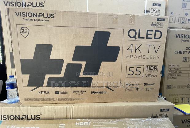 Vision Plus 55inch Frameless Qled Vidaa Tv - main view