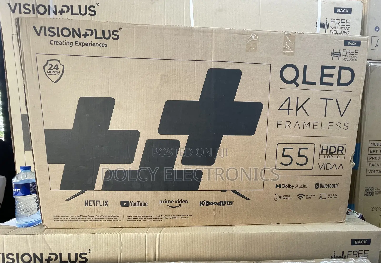 Vision Plus 55inch Frameless Qled Vidaa Tv