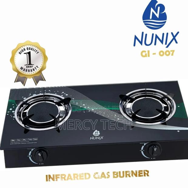 Nunix 2-Burner Infrared Gas Cooker