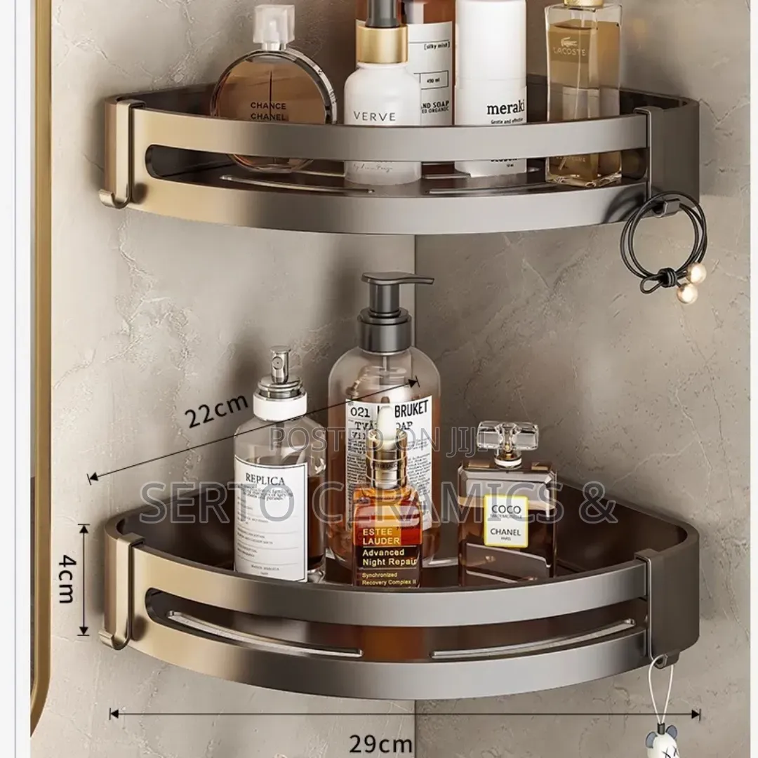 6 Piece Bathroom Wall Mounted Towel Rack