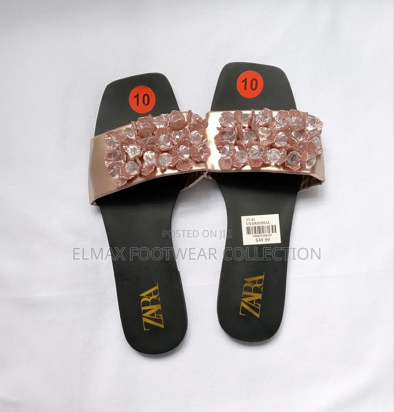 Zara Rose Gold Sandals