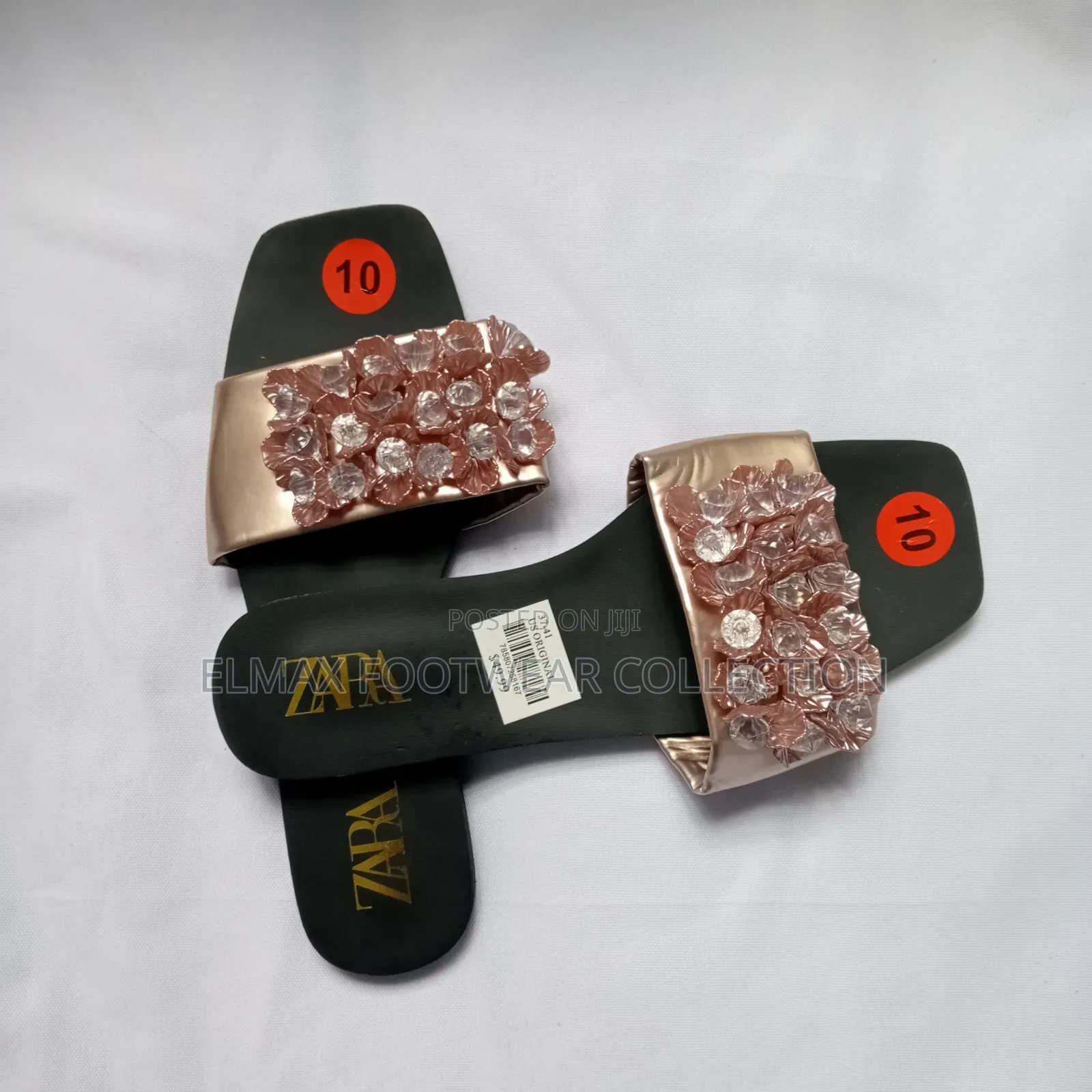 Zara Rose Gold Sandals