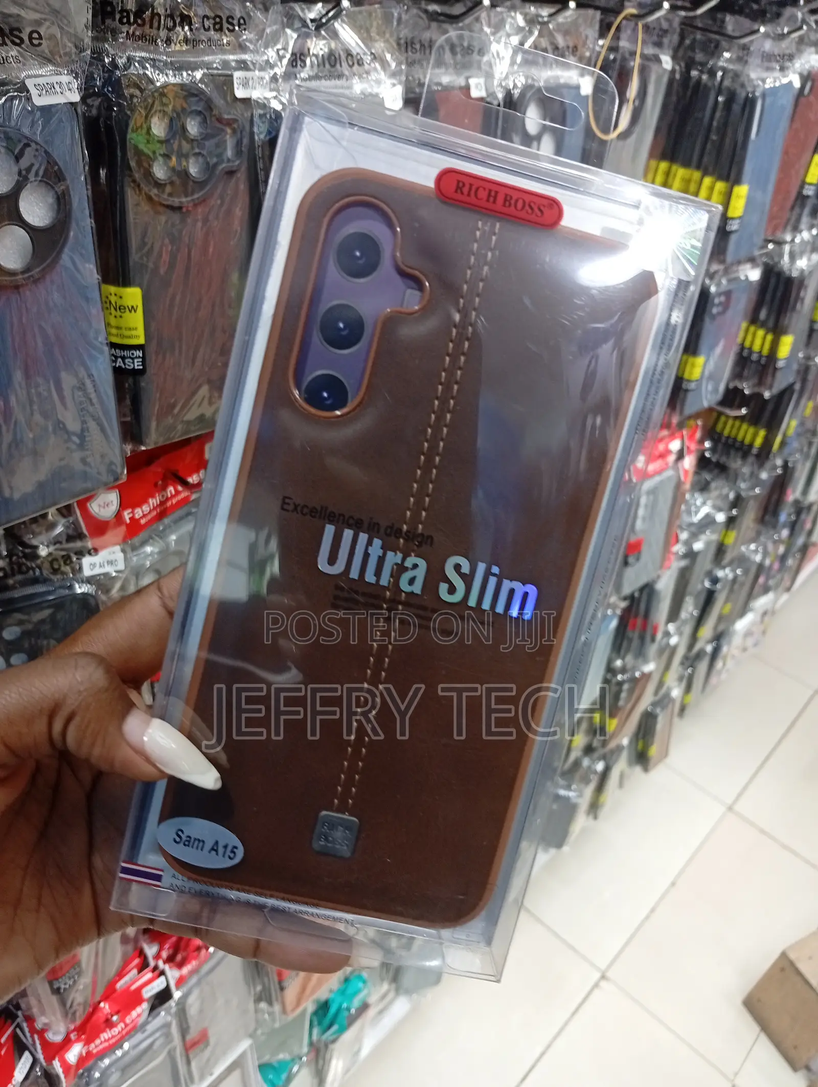 Samsung Galaxy A15 Synthetic Leather Phone Case