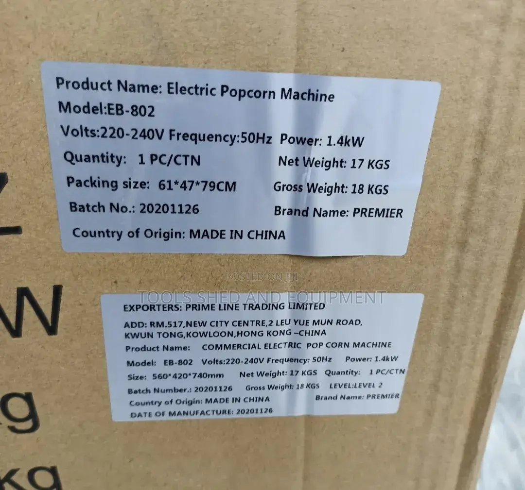 Imported Popcorn Machine
