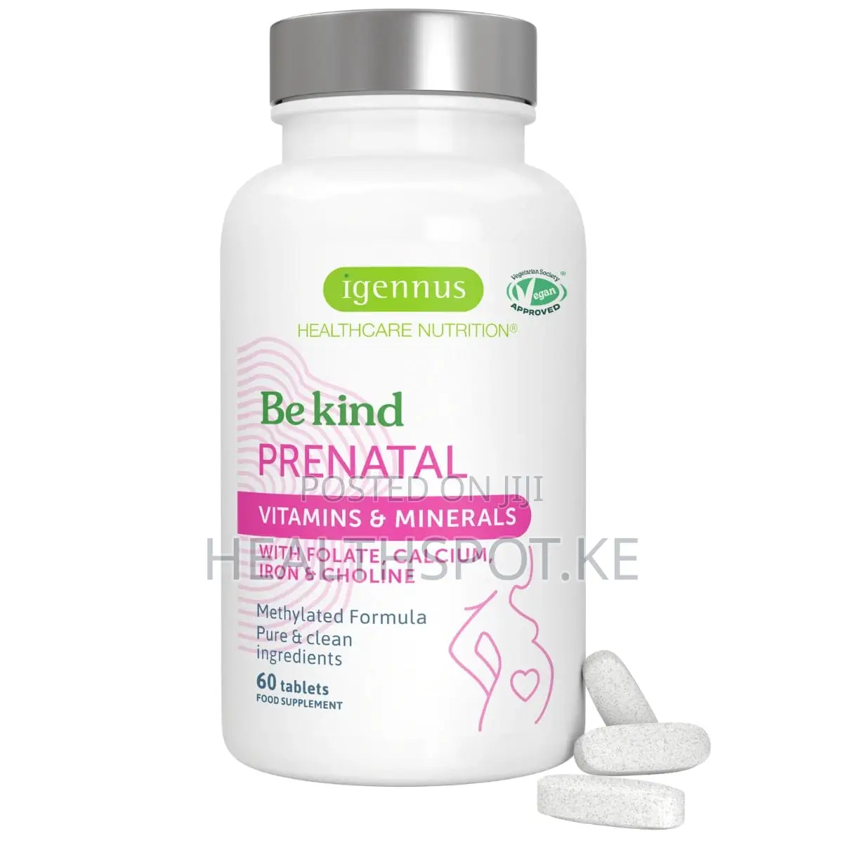 Igennus Prenatal Multivitamin – Methylated Folate | 60 Tabs | Nairobi