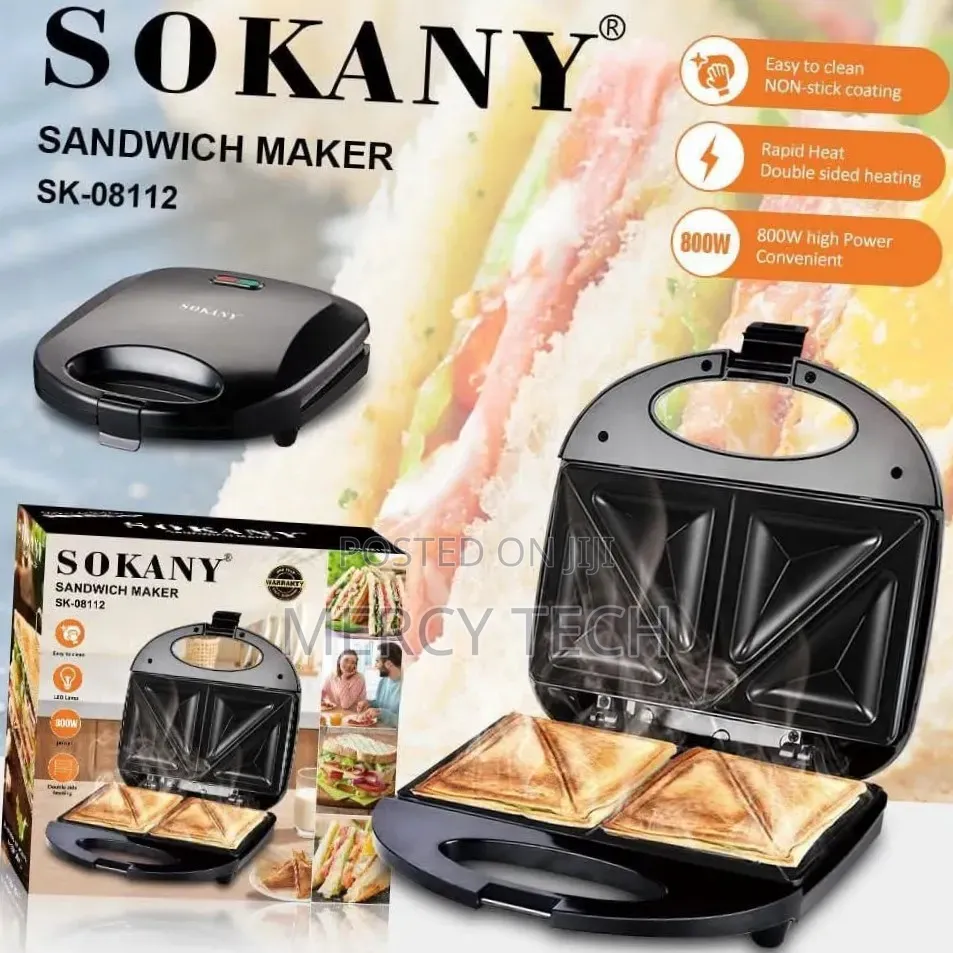 Sokany Sk-08112 800w Sandwich Maker
