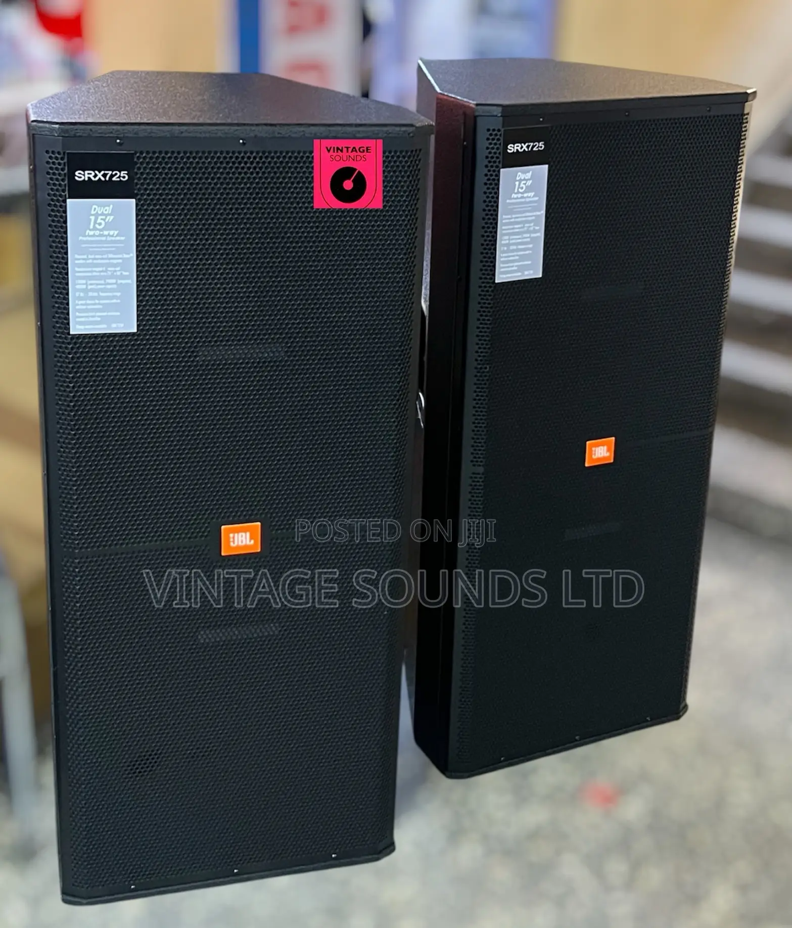 JBL Srx725: High-Power 4800w Dual 15" Professional Loudspeaker 1pc .