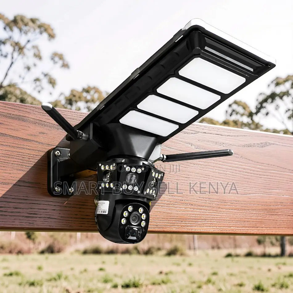 4g Smart Security Solar Camera With Outdoor Led Solar Street Light