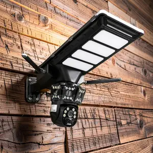 4g PTZ Rotating Solar Camera With Outdoor Security Solar Street Light