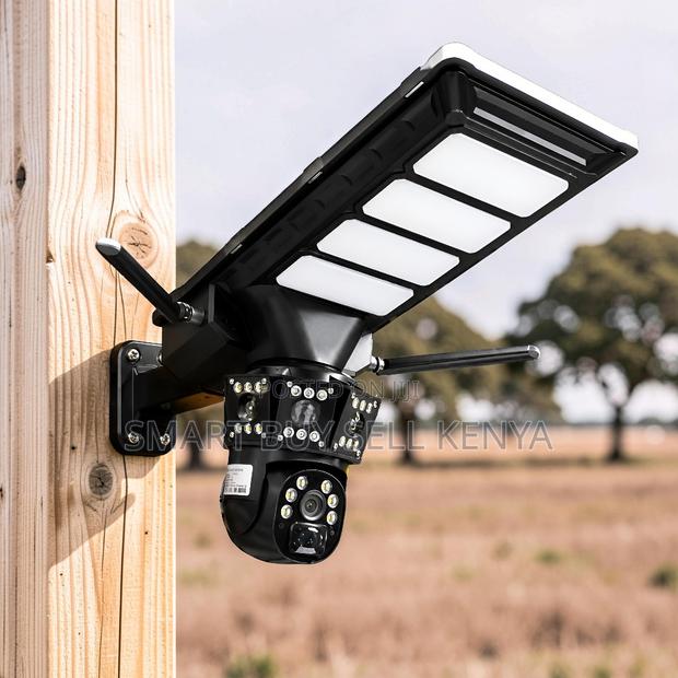 4g Motion Tracking Solar Camera With Security Led Solar Street Light