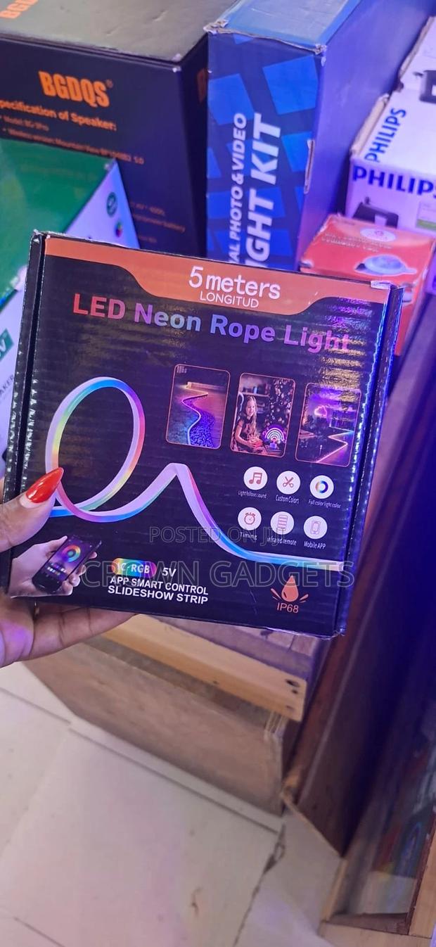 Smart RGB Led Neon Strip 5m Waterproof Remote App Light - thumbnail 2