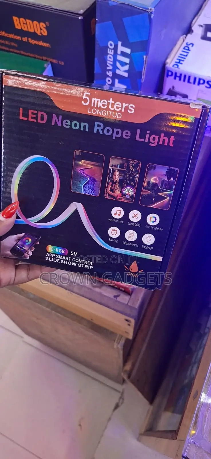 5 Meter Led Neon Rope Light Waterproof RGB Smart Strip