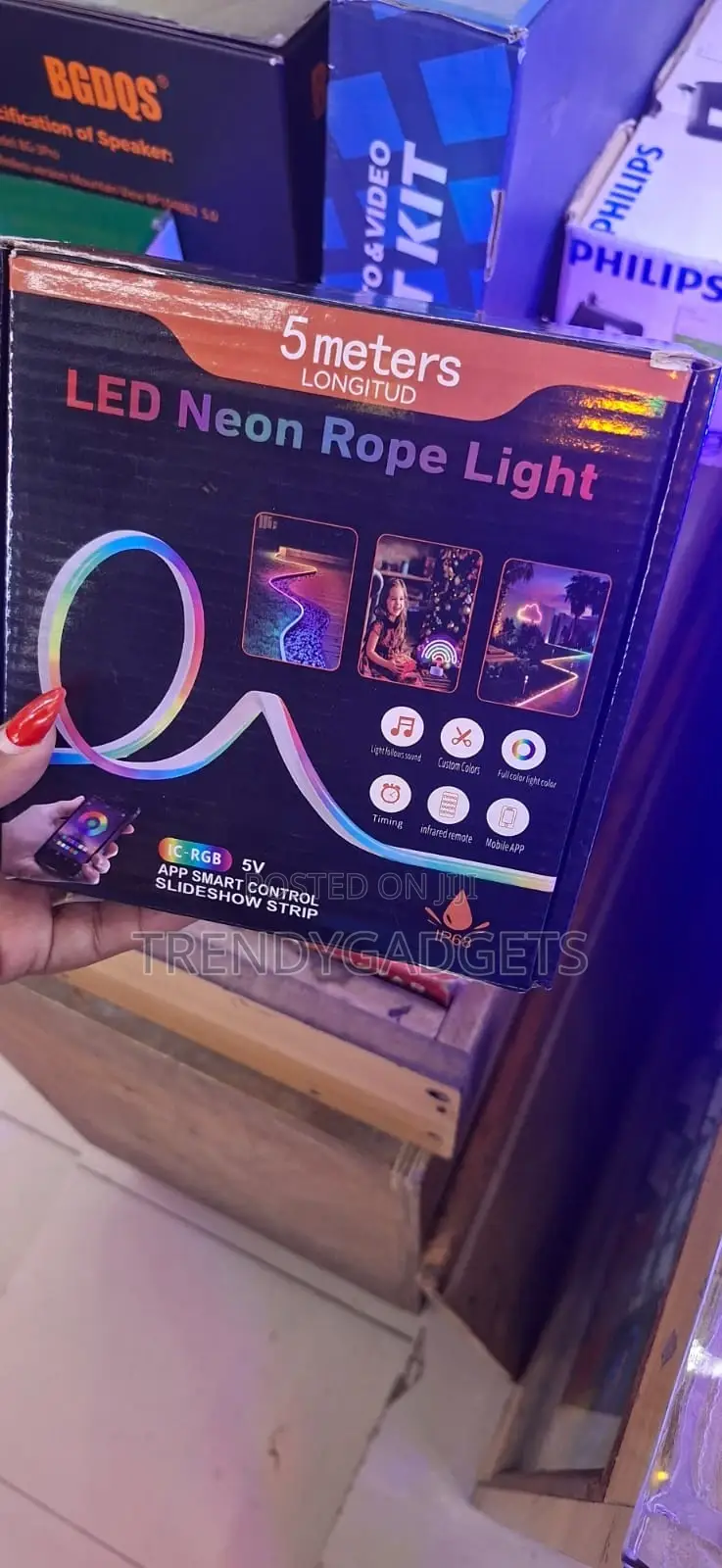 5 Meter Led Neon Rope Light Waterproof RGB Smart Strip