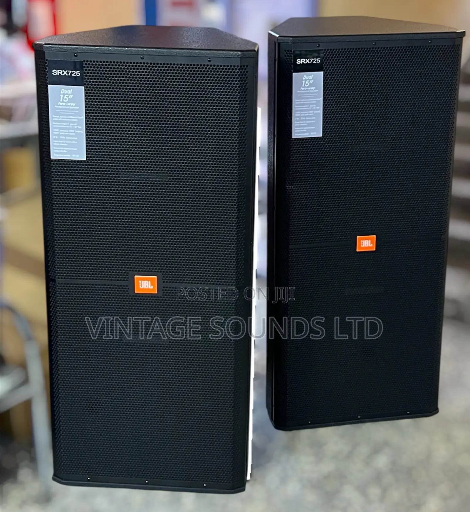 JBL Srx725 | Dual 15" Passive Loudspeaker 1200w/4800w (Pair )