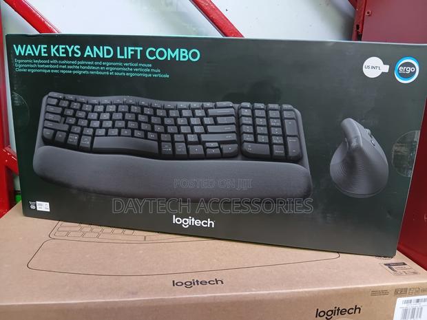 Logitech Wave Keys Lift Combo Wireless Ergonomic Keyboard Mouse. - thumbnail 3