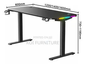 Office Desk; 1.8 Meters Adjustable Electric Home Gamers Computer Desk