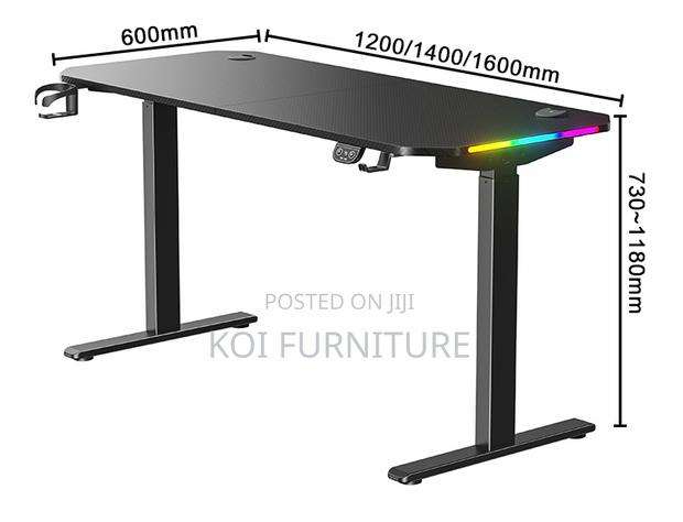 Office Desk; 1.8 Meters Adjustable Electric Home Gamers Computer Desk - thumbnail 2