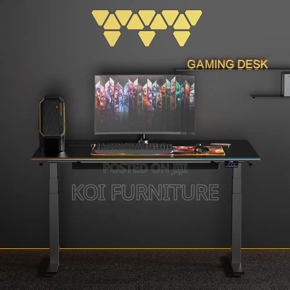Office Desk; 1.8 Meters Adjustable Electric Home Gamers Computer Desk