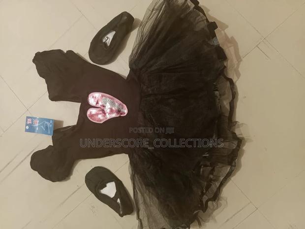 Co Mplete Black Ballet Set in Black-Dress,Stockings and Shoes
