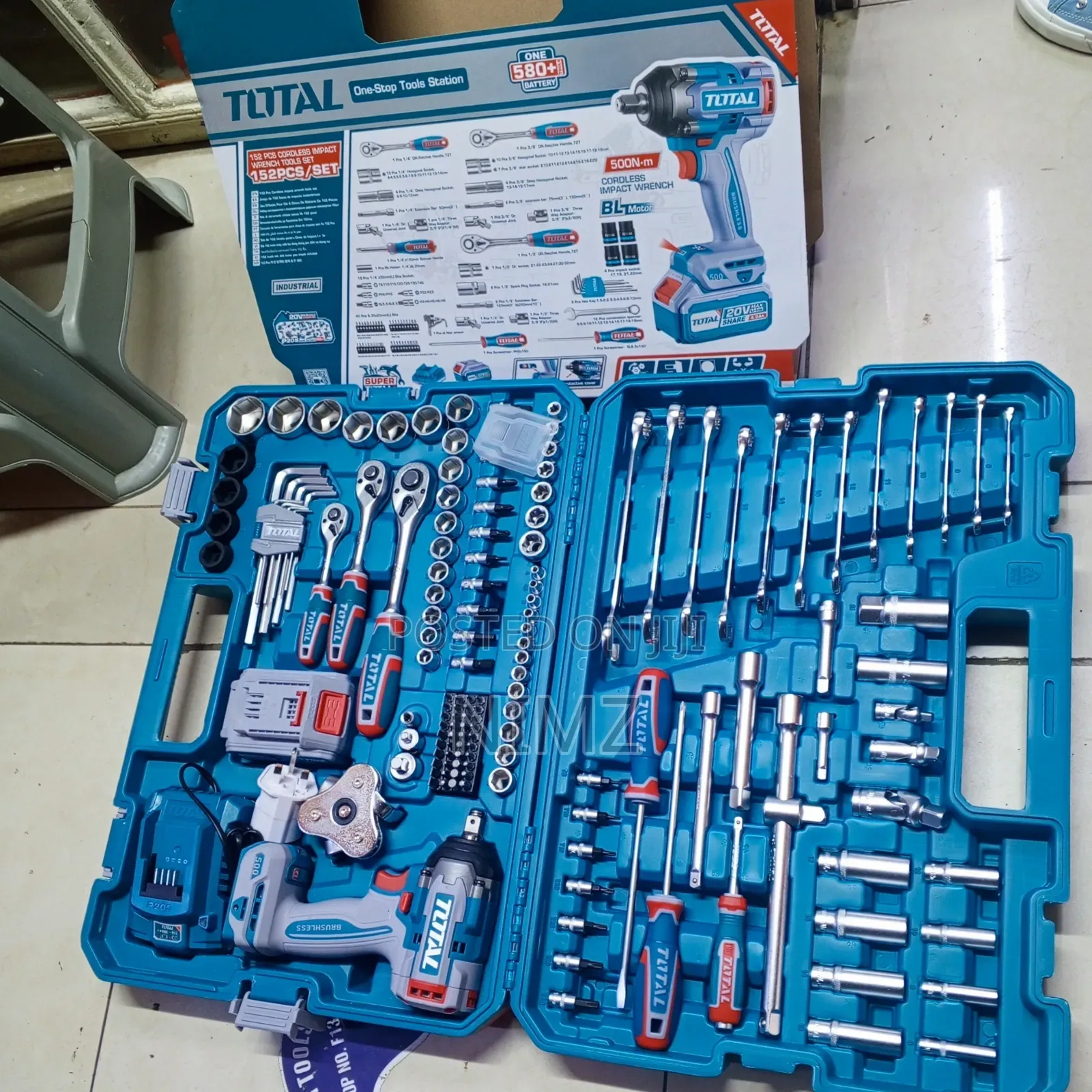 152pcs Cordless Impact Wrench Tool Set