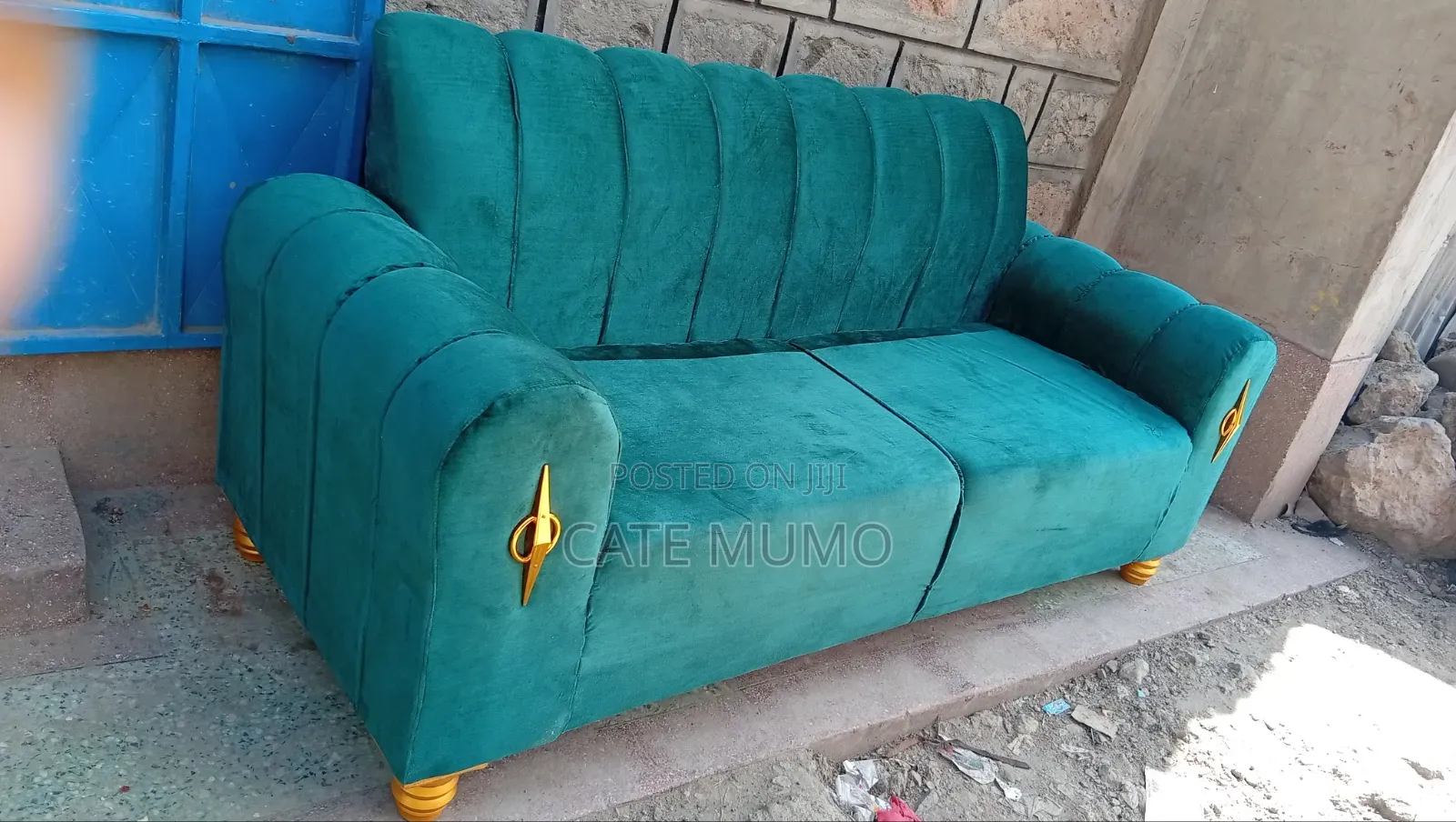 Green 3 Seater Sofa