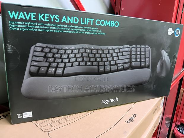Logitech Wave Keys and Lift Combo – Ergonomic Keyboard and Mouse Combo - thumbnail 2