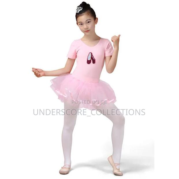 Baby Pink Girl Complete Ballet Set- Dress, Shoe and Stockings