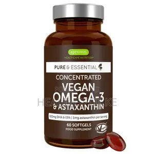 Igennus Vegan Omega-3 Astaxanthin 600mg |Brain Heart Health