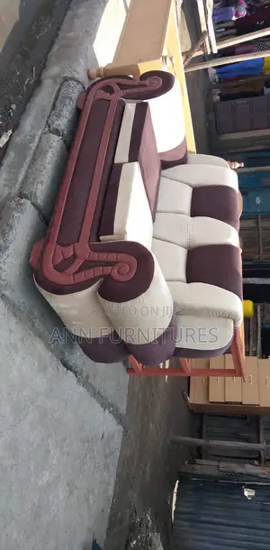 Brown and White Recliner Sofa Seat