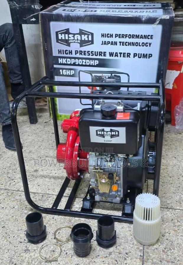 Hisaki High-Pressure 3" Diesel Water Pump 16hp Model Hkdp90zdhp