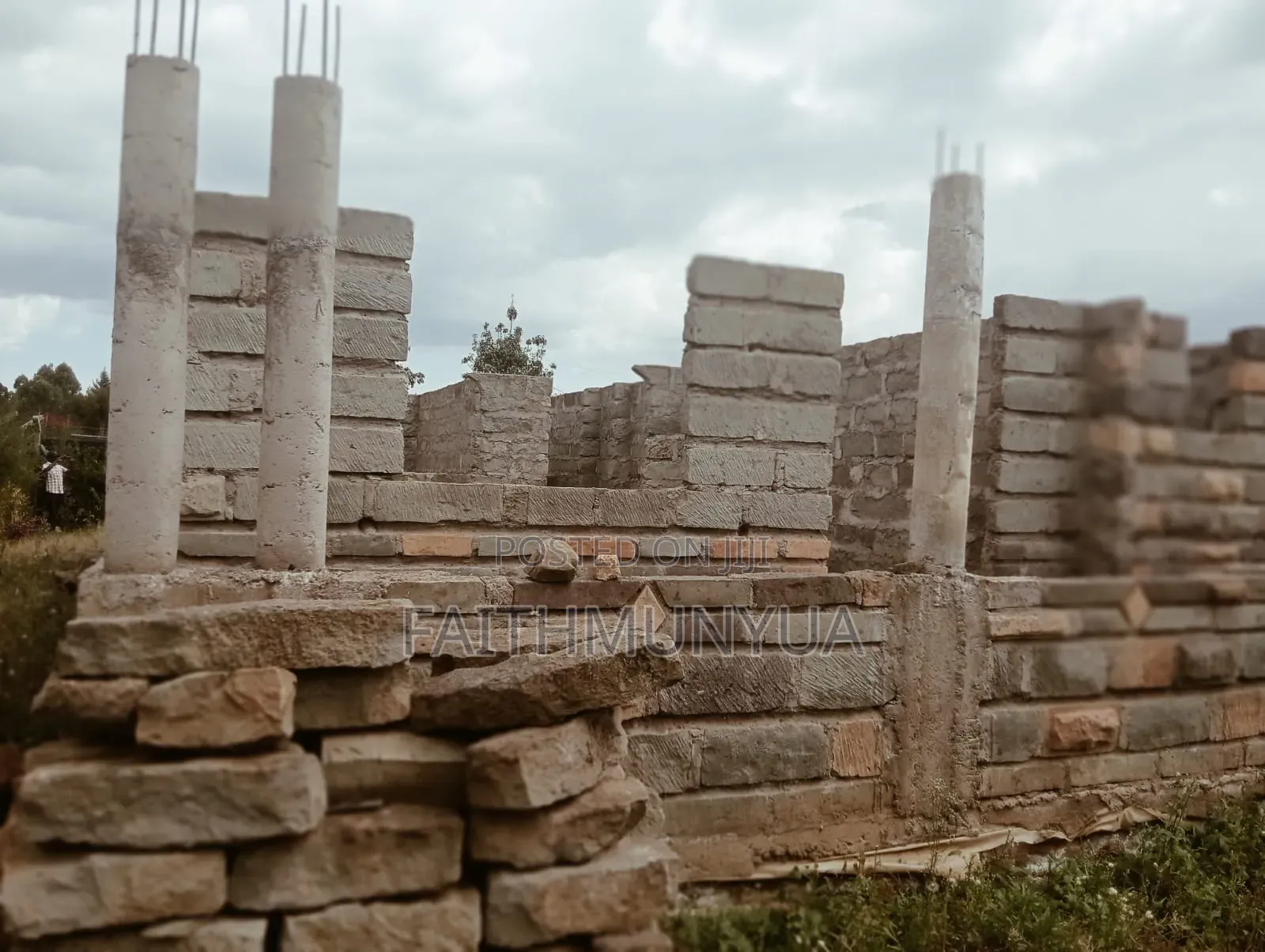 Plot 50 by 100 With 3 Bedroom House Under Construction at Gituamba NVS
