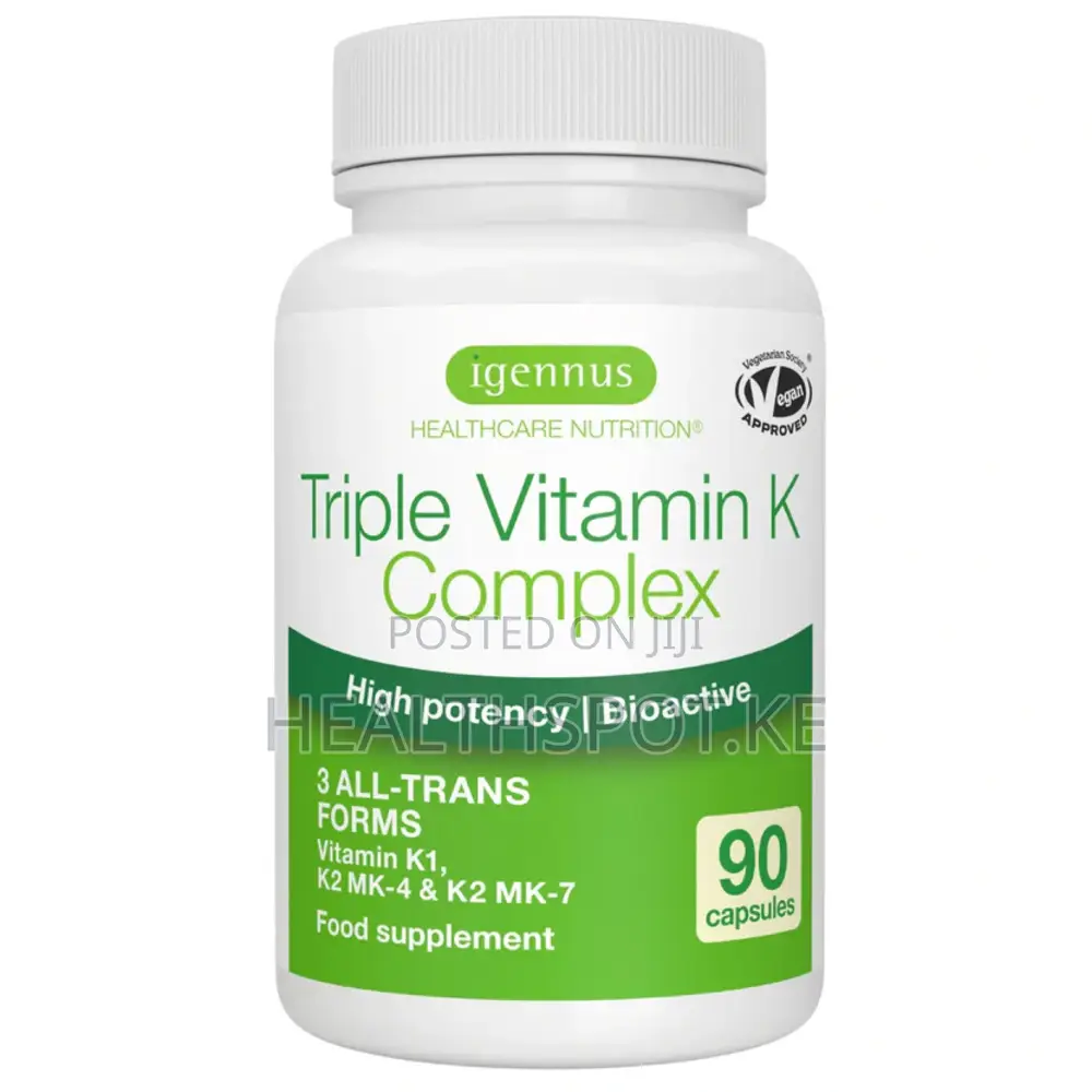 Igennus Triple Vitamin K 2700mcg Mk4 Mk7 | Bone Health Kenya