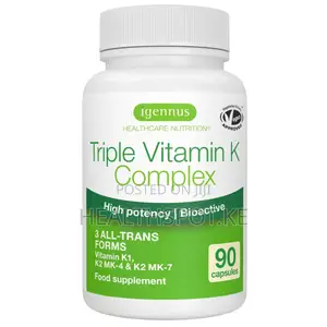 Igennus Triple Vitamin K 2700mcg Mk4 Mk7 | Bone Health Kenya