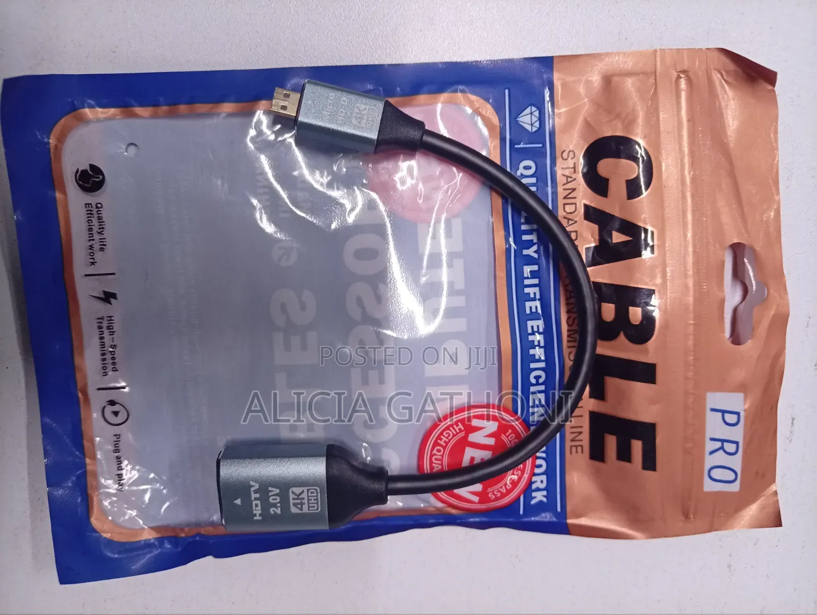 Micro Hdmi to Hdmi Connector 0.5mtrs New
