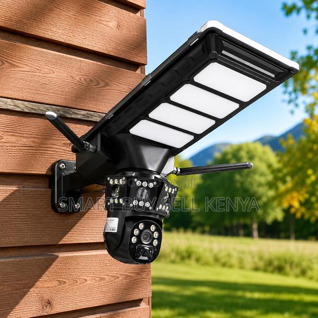 4g 360 Rotation Solar Camera With Outdoor Security Solar Street Light