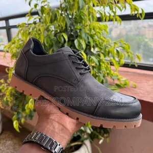 Quality Leather Casual Men Low Cut Laced Boot Shoes