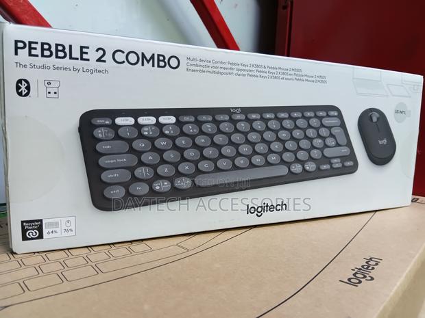 Logitech Pebble 2 Combo Wireless Keyboard and Mouse Set in Graphite. - thumbnail 2
