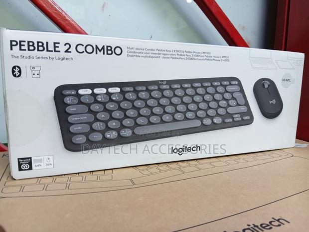 Logitech Pebble 2 Combo Wireless Keyboard and Mouse Set in Graphite. - thumbnail 3