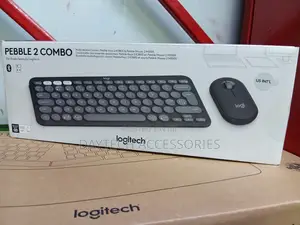 Logitech Pebble 2 Combo Bluetooth Keyboard Mouse - Lightweight.
