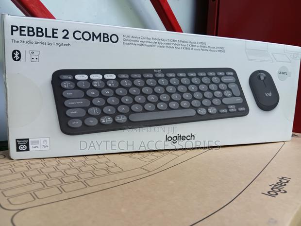 Logitech Pebble 2 Wireless Bluetooth Keyboard Mouse Combo - Black - thumbnail 2
