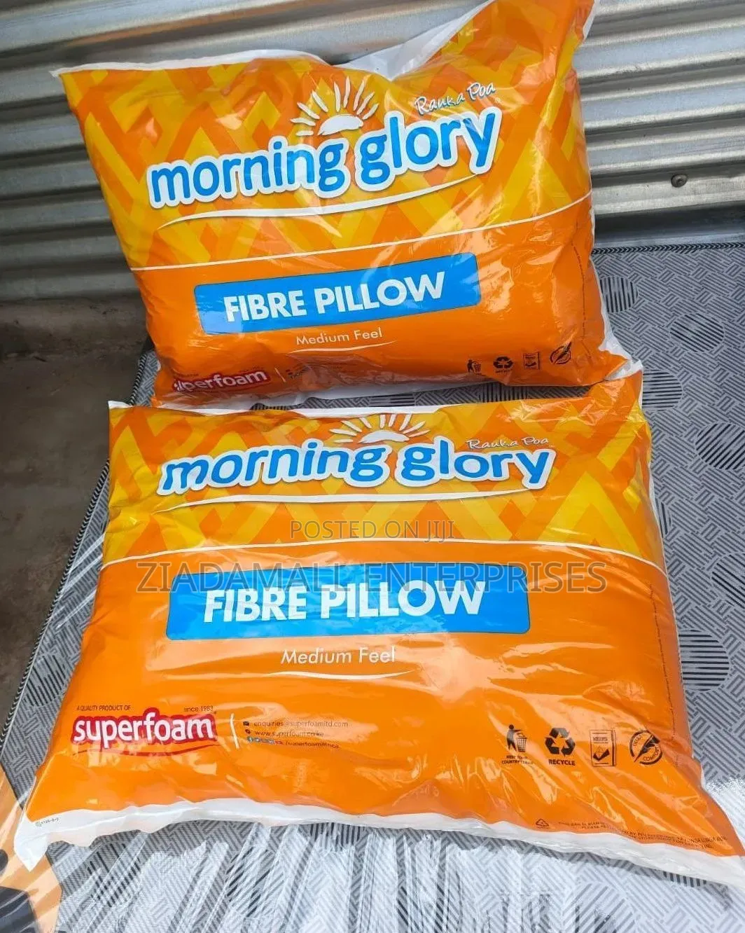 Morning Glory Fibre Pillow Pair Cloudsoft Morning Glory Fibre Pillow