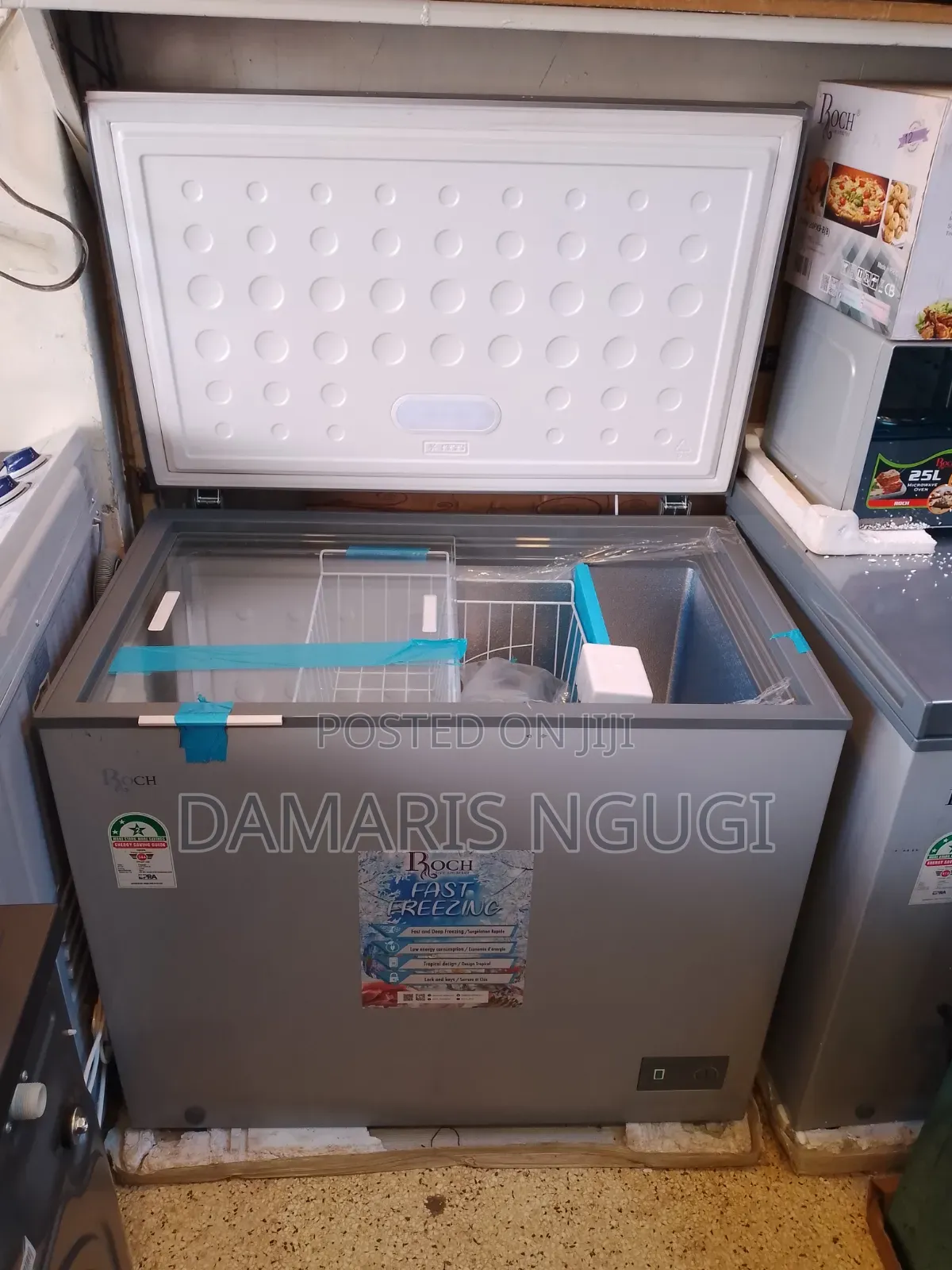 Roch Deep Freezer ( New) Gray