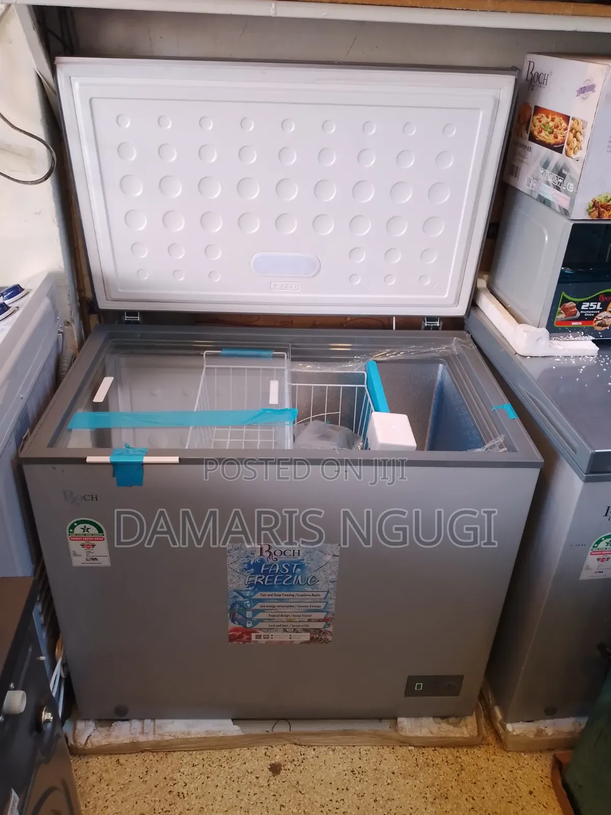 Roch Deep Freezer ( New) Gray