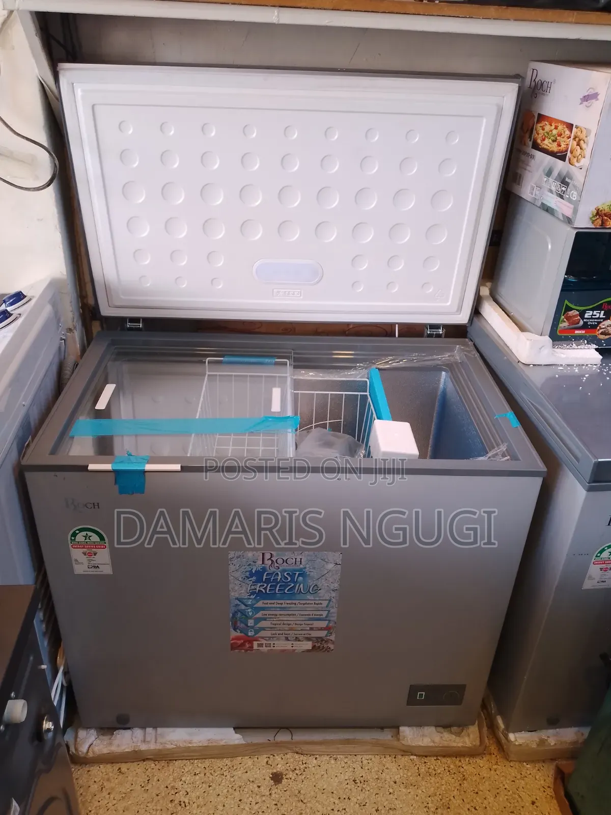 Roch Deep Freezer ( New) Gray