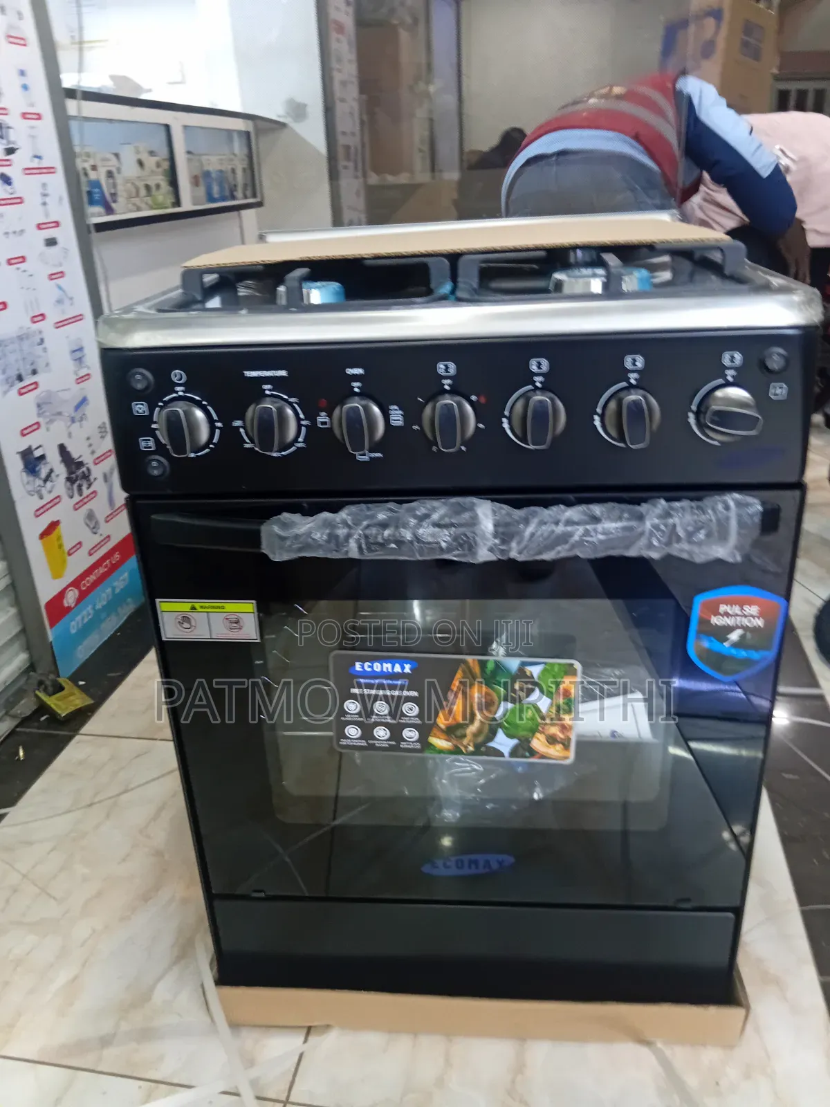 Ecomax 60 by 60 Standing Cooker With Electric Oven and Free Gift