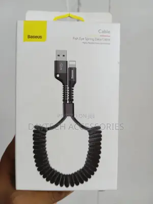 Baseus Fish Eye Spring Data Cable Usb For iPhone Lightining 2a 1m