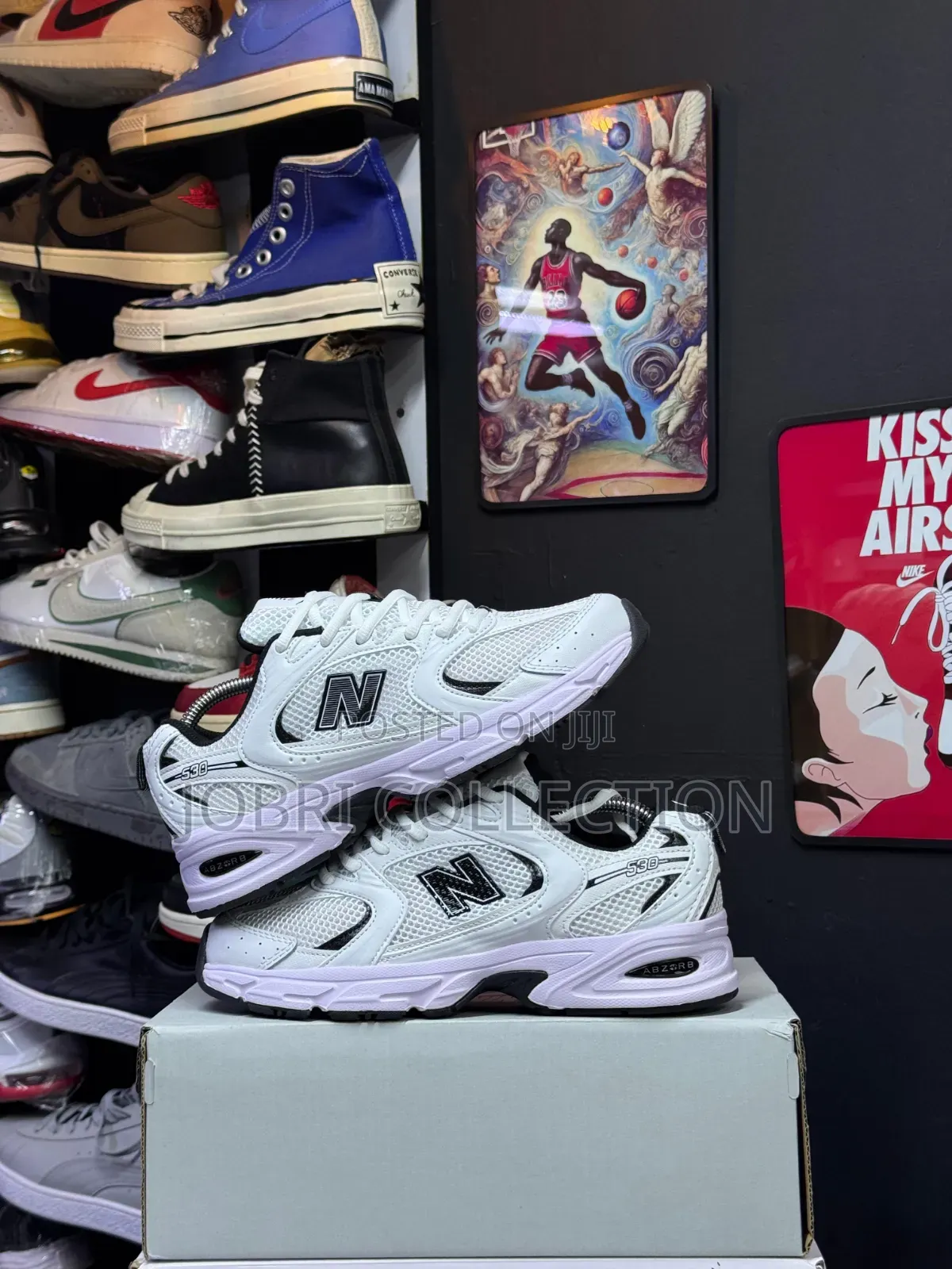 White Black New Balance 530 Sneakers