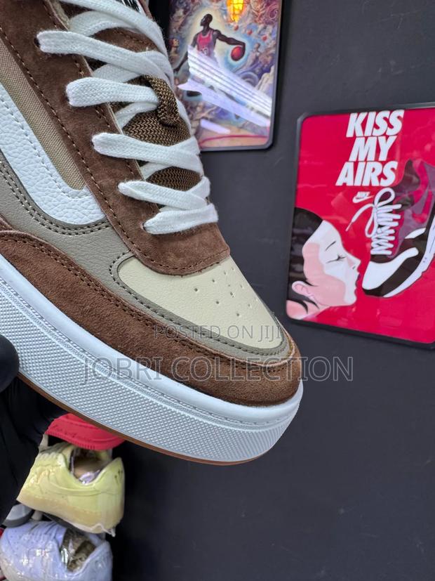 White Brown Vans Hylane Nineties Sneakers - thumbnail 4