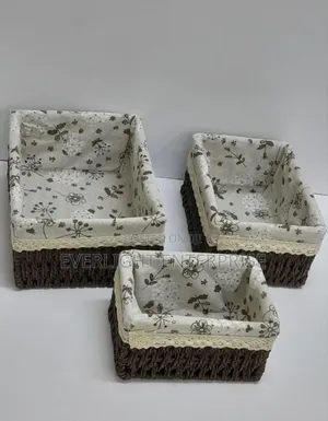 3in1 Weaved Basket Organizer