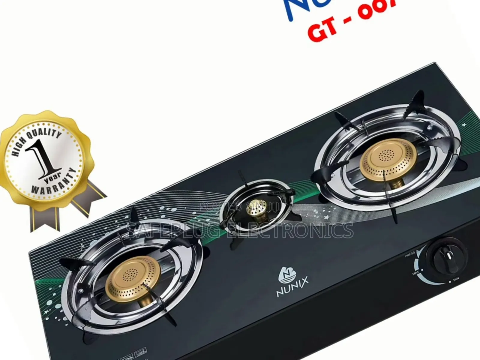 Nunix 3 Burner Glass Cooker – Cook in Style